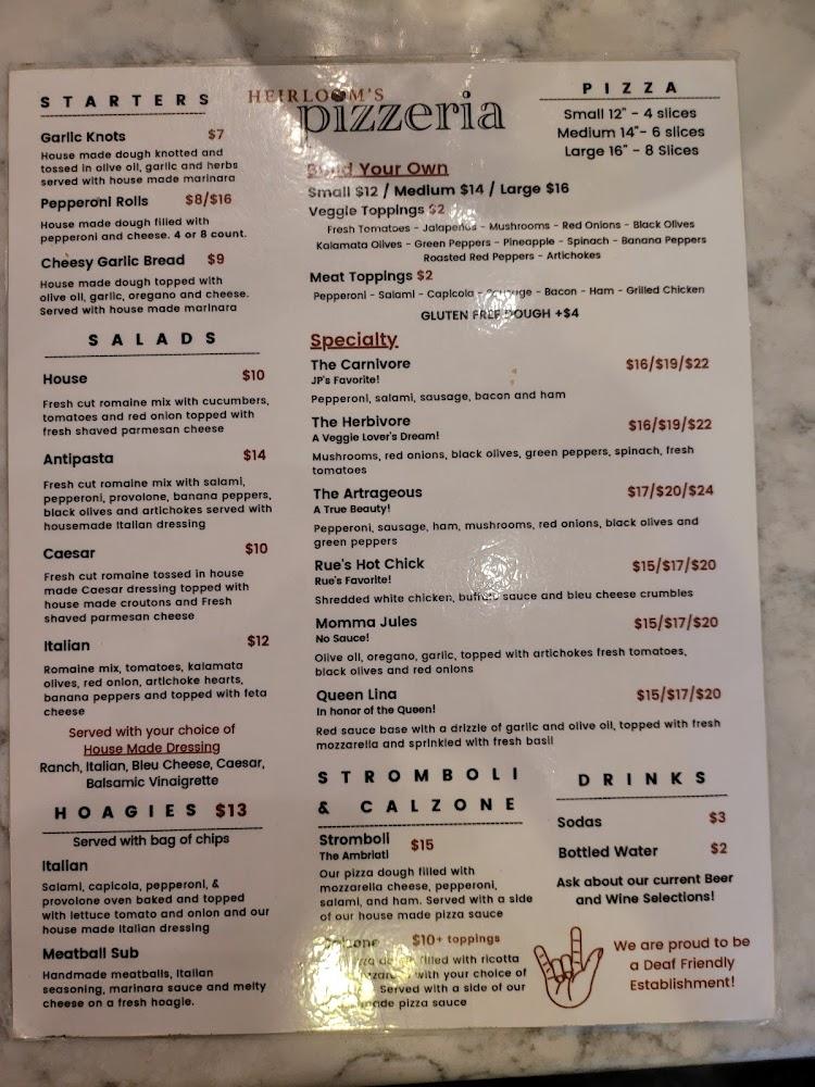 Heirloom's Pizzeria Pepperoni Rolls